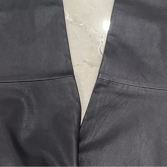 Ralph Lauren Woman’s Pants Size 10 Black Nappa Leather Skinny High Rise Reg Fit - Picture 2 of 6